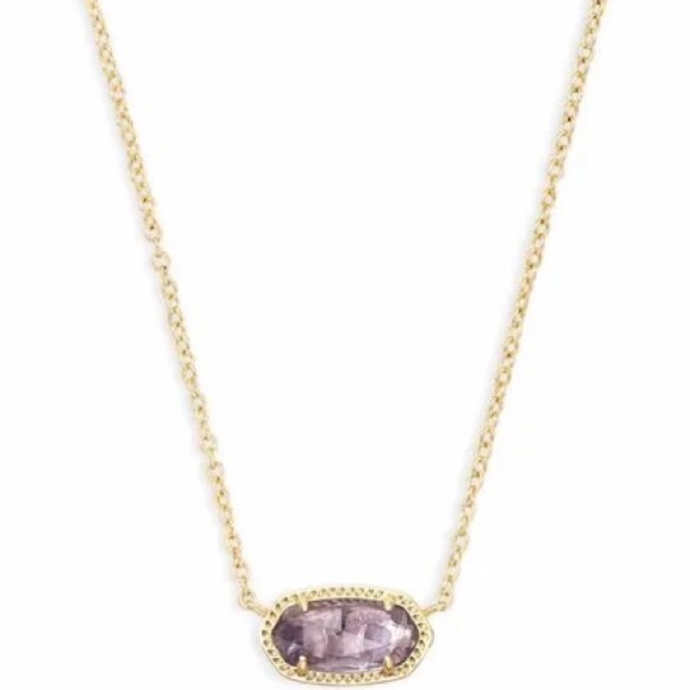 Purple and gold Kendra Scott necklace